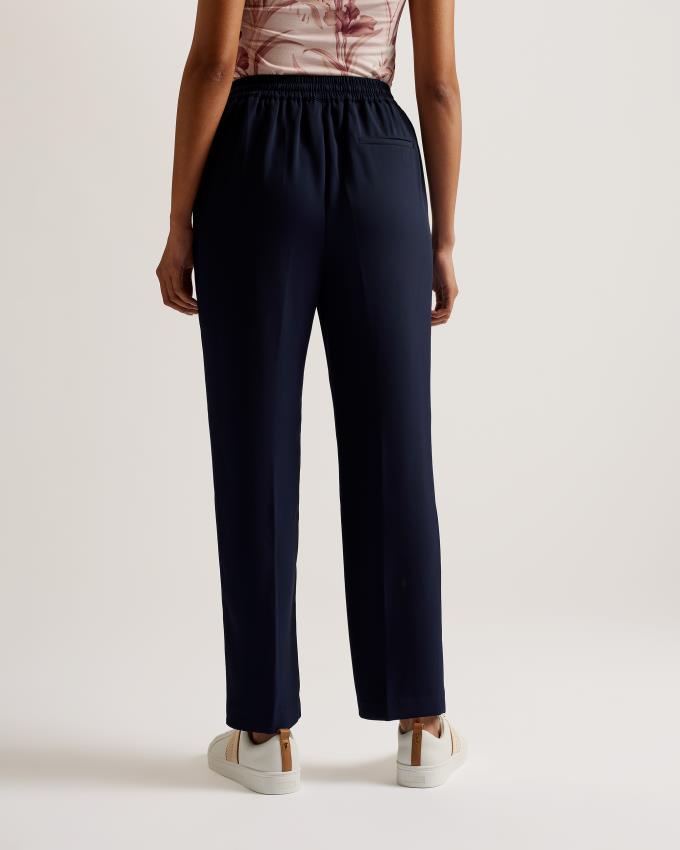 Pantalon Jogger Ted Baker Straight Leg Ankle Grazer Bleu Foncé Femme | CWE-46056051